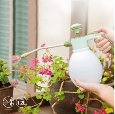 沃施1.2L長嘴噴霧壺/澆花噴壺 家用園藝灑水壓力噴水壺氣壓噴霧器