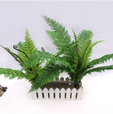 仿真花仿真植物室內裝飾 綠色植物墻 波斯葉大蕨草 波草插花配材